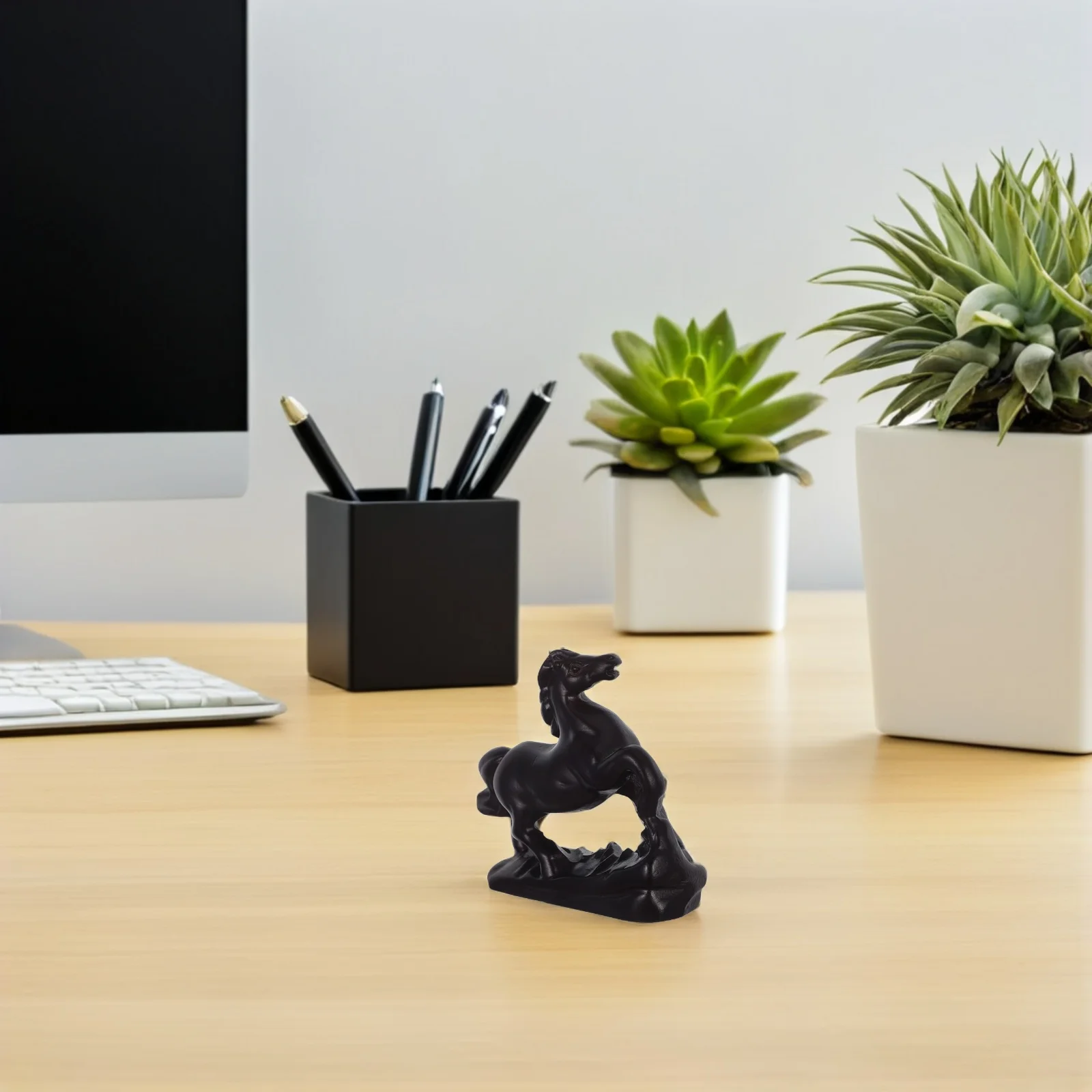 خشبية فنغ شوي تمثال حصان 8 سنتيمتر خمر الخشب الحيوان النحت الصينية زودياك الشكل 2026 السنة الجديدة الديكور غرفة المعيشة المنزلي #4