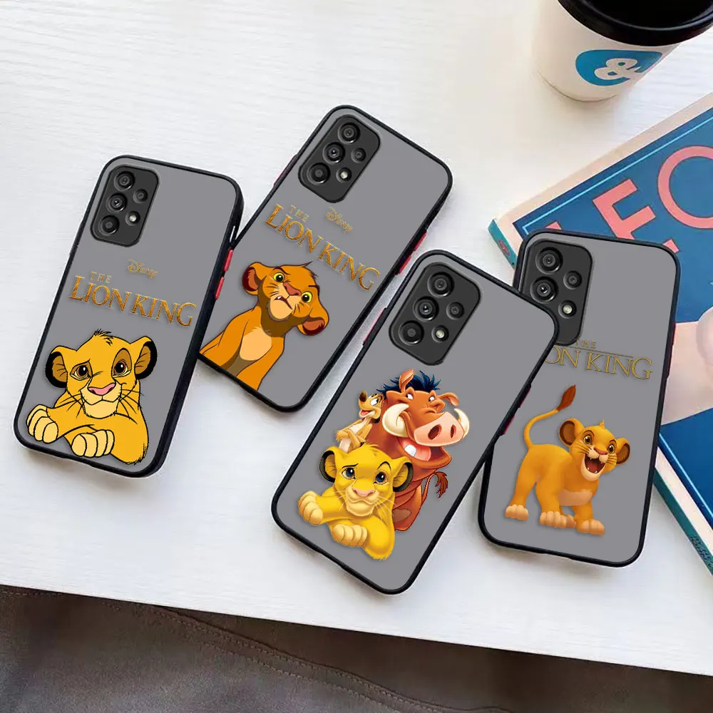 The L-Lion K-King Anime Matte Case for Samsung Galaxy A73 A72 A71 A53 A52 A51 A50 A42 A32 A33 A30 A23 A22 A21S A20S LITE Case