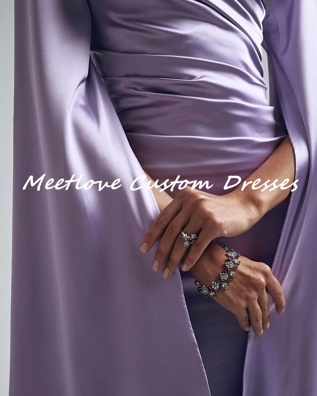 Meetlove op maat gemaakte lange mouwen met ritssluiting en ritssluiting zeemeermin galajurk Elegante en mooie damesjurken فستان Jawa Drech Alla Anderson