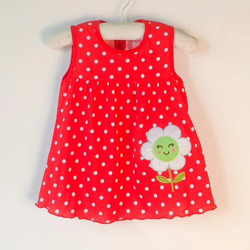 Nuevo vestido de verano para bebé, ropa para niños, vestido de princesa de algodón para niñas, ropa para niñas, falda de 0 a 2 años, vestidos para