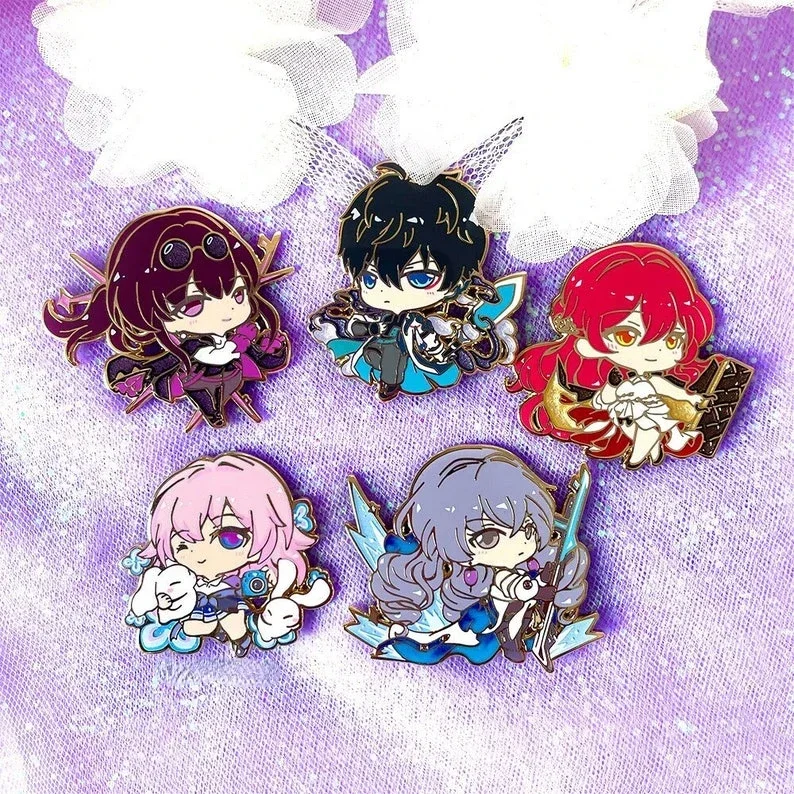 Honkai Starrail Danheng Imbibitor Lunae March 7th Kafka Bronya Himeko Enamel pin