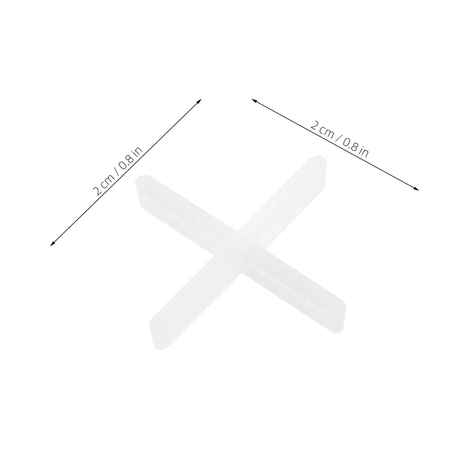 500 قطعة من فواصل البلاط، مشابك تسوية متقاطعة من البلاستيك المتين، تحديد موضع بلاط الجدار والأرضيات الدقيقة، أرضيات محاذاة سهلة