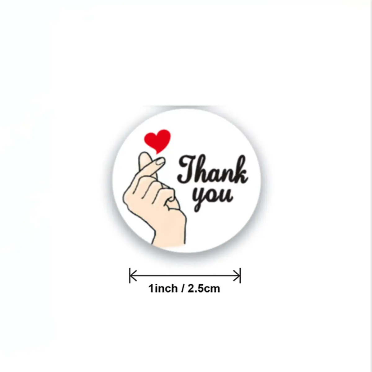 500Pcs/roll Thank You Stickers For Gift Card Box Package Party Wrapping Decorate Baking Food Small Business