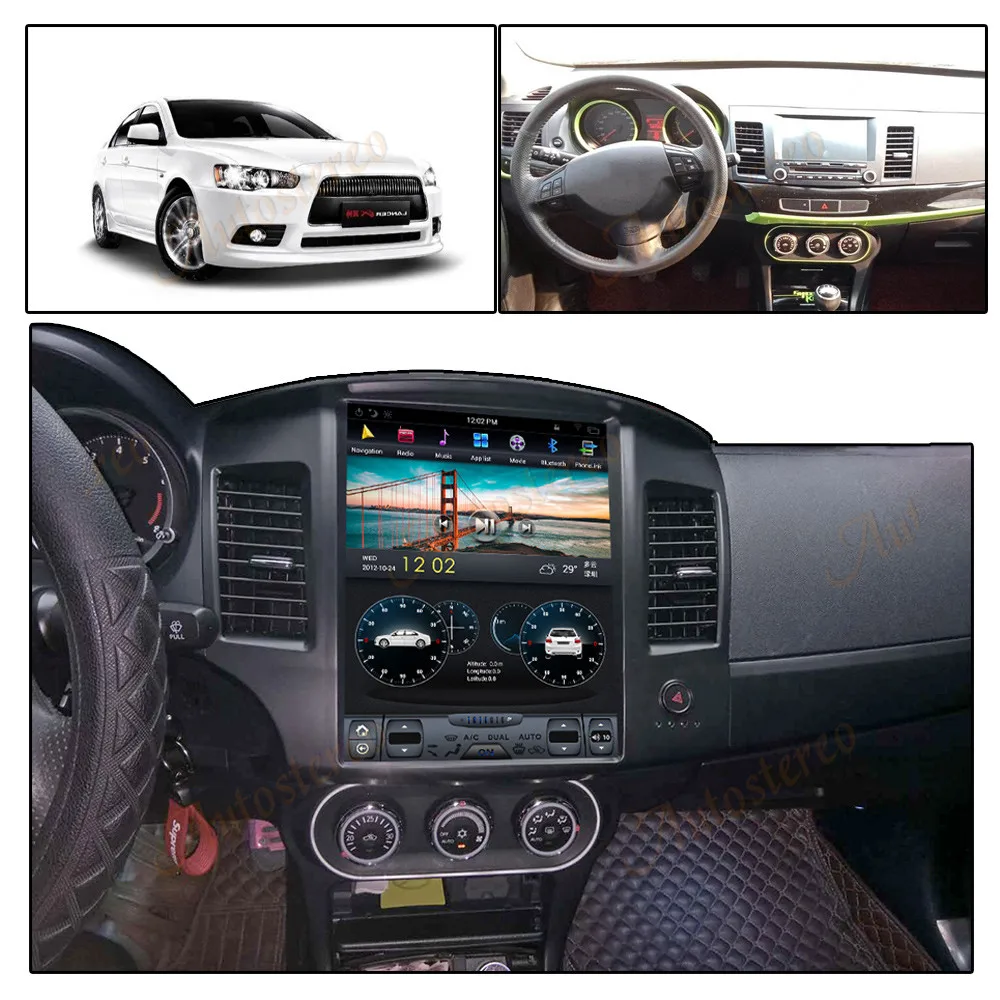 12.1 inch Car GPS Navigation For Mitsubishi Lancer 2010-2015 Style Car Head Unit Multimedia Player Radio Tape Recorder Auto
