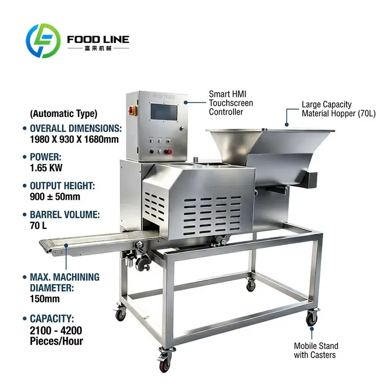 customized composite‑patty‑former veggie‑meat‑shaper 1.65kw forming‑unit compatible with batter‑breading production‑line Oceania
