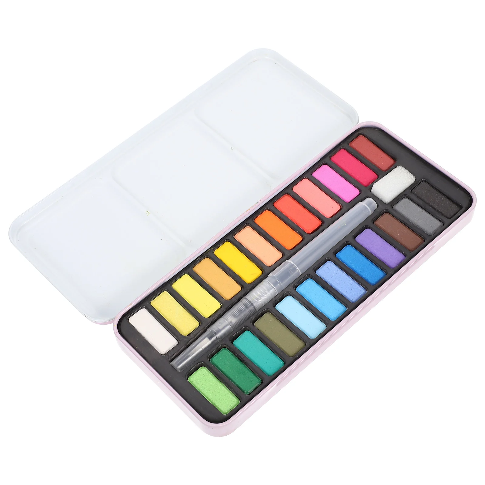 

Solid Watercolor With Brush Pen Professional Watercolor Paint Kit Gouache Paint Set Artist Kids Painting Pigment Set
