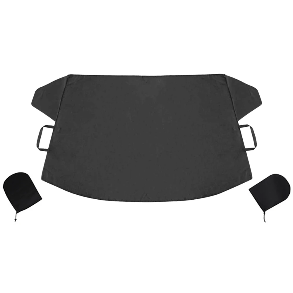 

Car Windshield Snow Cover with Side Mirror Covers for Cars Trucks and SUVs Ice Removal Wiper Visor