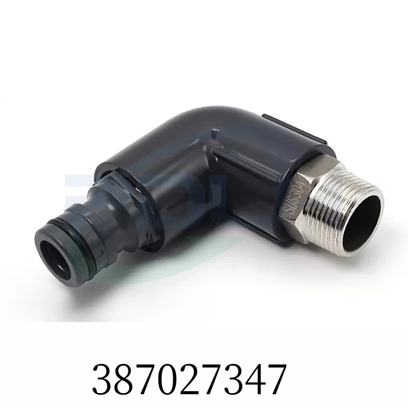 1PCS 387027347 L Shape Elbow Connector Filter Joint Fitting for Charmilles Wire Cut EDM Spare Parts