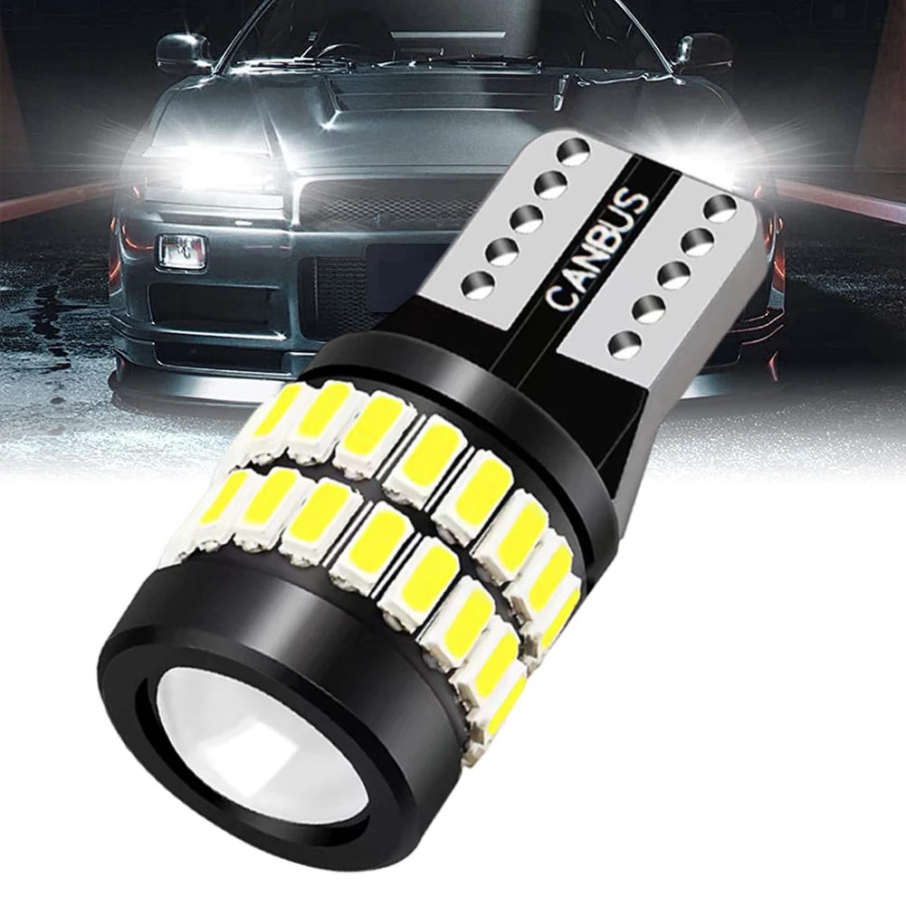 1Pc T10 Car Motorcycle width lamp automobile led profile lamp 3014 + 36SMD License Lamp 3030 Instrument Lamp White Light 12V