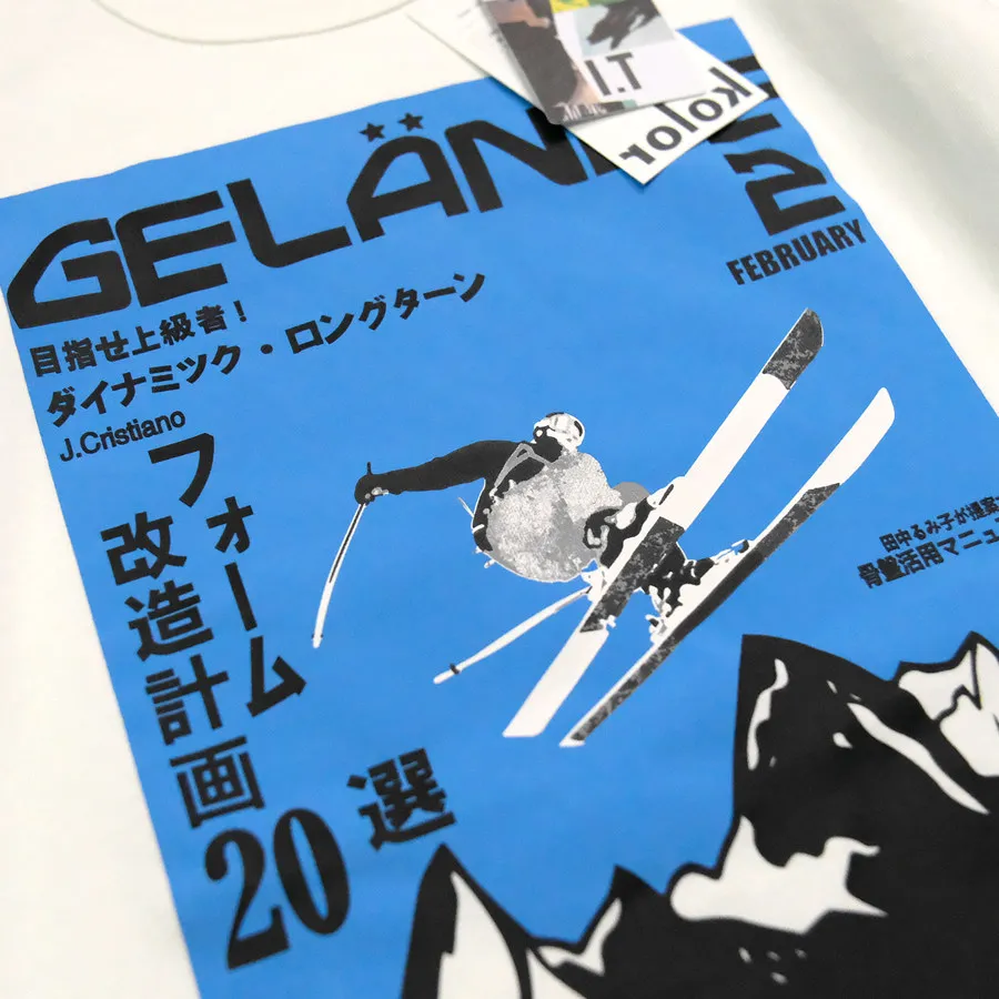 كم قصير KOLOR Abe + One GRAPHIC LOGO TEE لونين