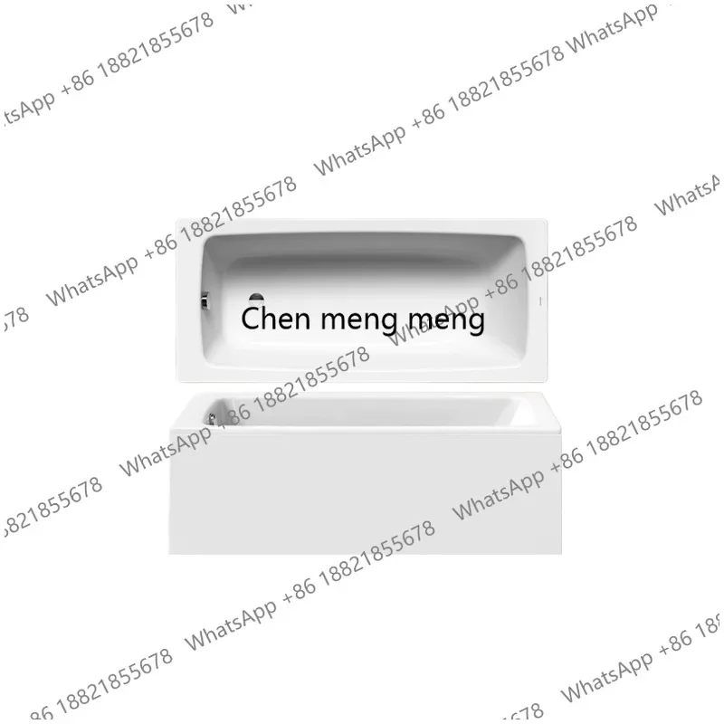 RR Independent bathtub steel enamel bathtub  steel plate skirt customization