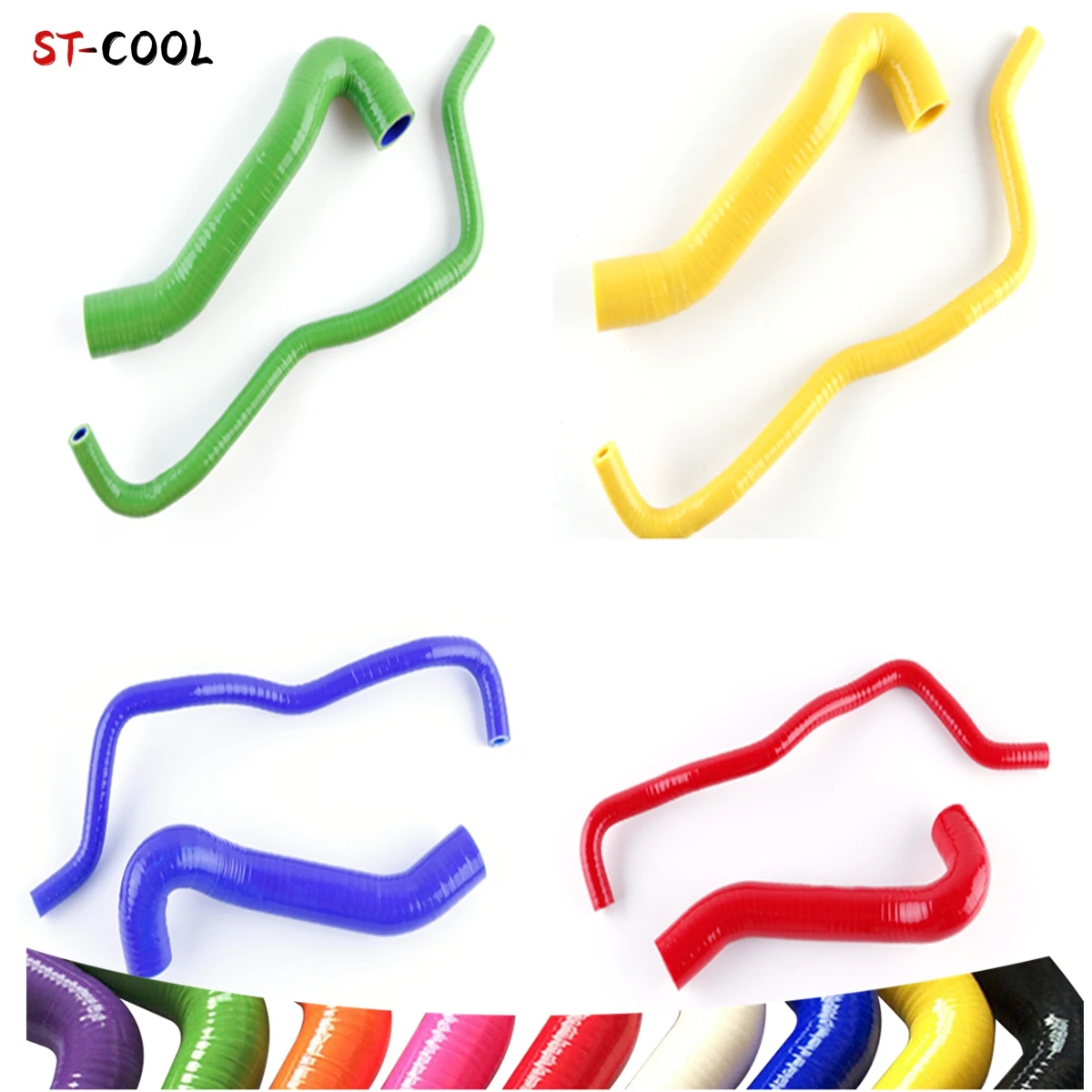 For Audi TT MK1 8N S3 A3 8L Seat Leon Cupra R 1.8T 225HP Boost Silicone Hoses Tubes Kit Piping 2Pcs 11 Colors