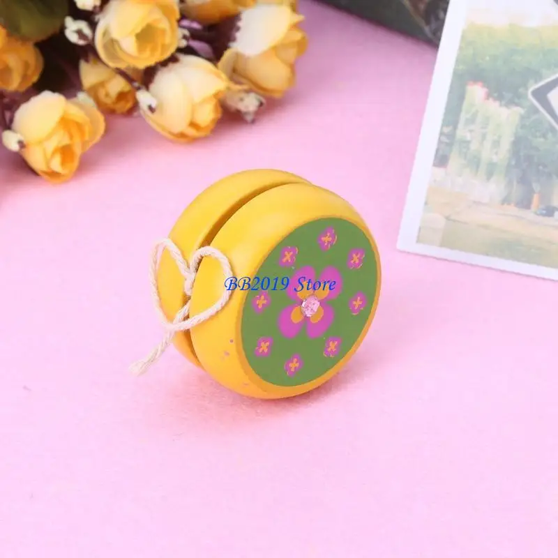 Q0KB 2inch Yo-yo Ball Toy with String High Responsive Yo-yos Toy for Kids Throw & Return Game Ball Hand-eye Coordination Toy