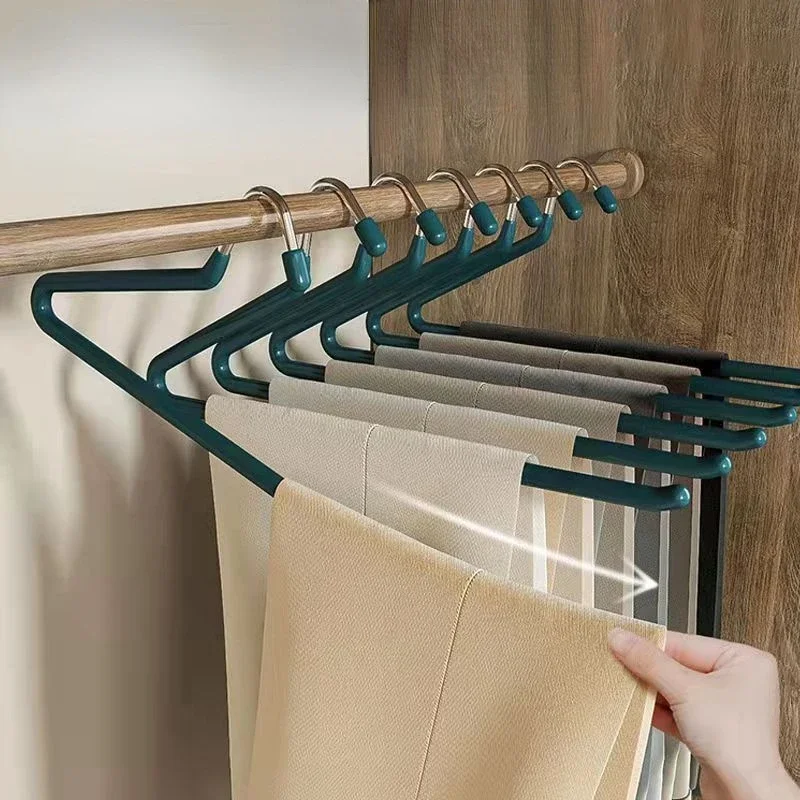 

5pcs Non-slip Seamless Z-shaped Pants Rack Drying Artifact Easy-to-take Hanger Household Display Storage Hanger