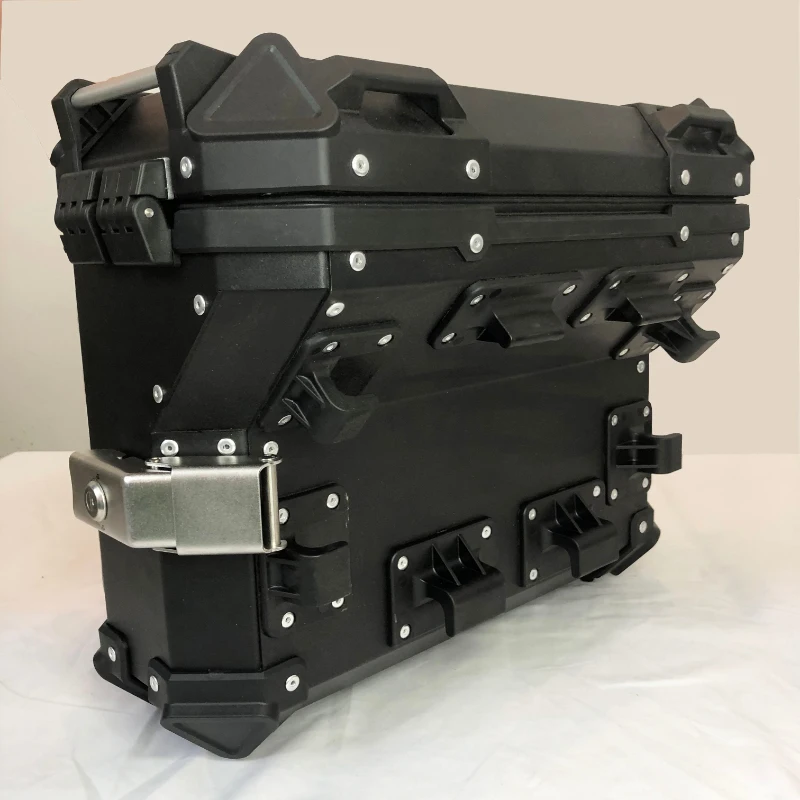 Universal Motorcycle Aluminum Lage Side Saddle Boxes Bracket Support Holder Cer for Side Saddle Box