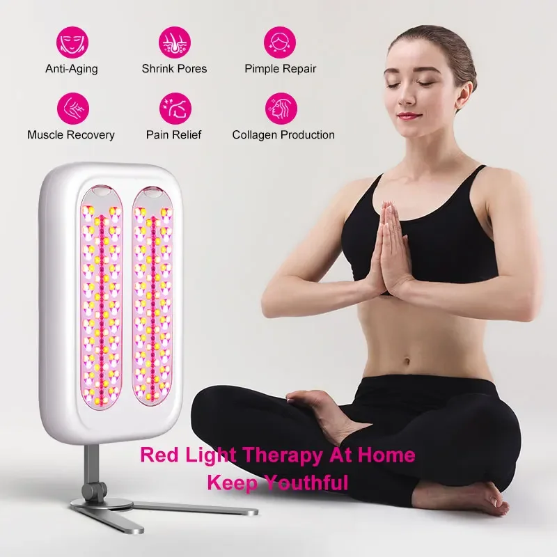 Best 660nm 850nm 590nm 415nm Infrared Red Light Therapy Device At Home LED Lights Panels For Skin Tightening