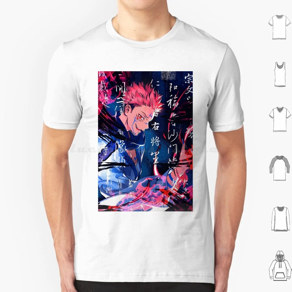 اكتشف تي شيرت Jujutsu القطني للرجال والنساء يمكنك صنعه بنفسك طباعة أنيمي مانغا Kaisen Jkk كاريكاتير سلسلة Yuji Itadori Gojo Itadori #1