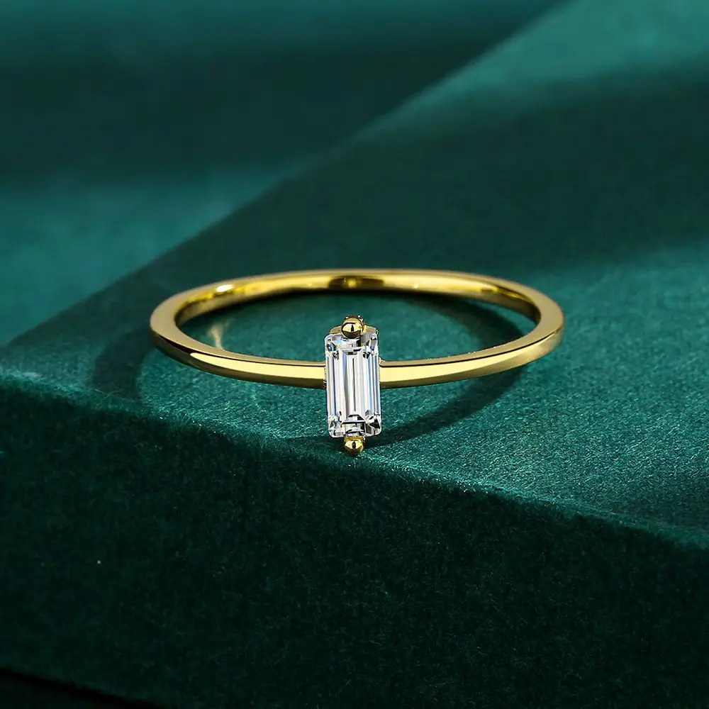 RYJU-Anillo de Plata de Ley 925 con circonita cúbica para mujer, sortija ajustable de lujo, joyería de boda, regalo nupcial