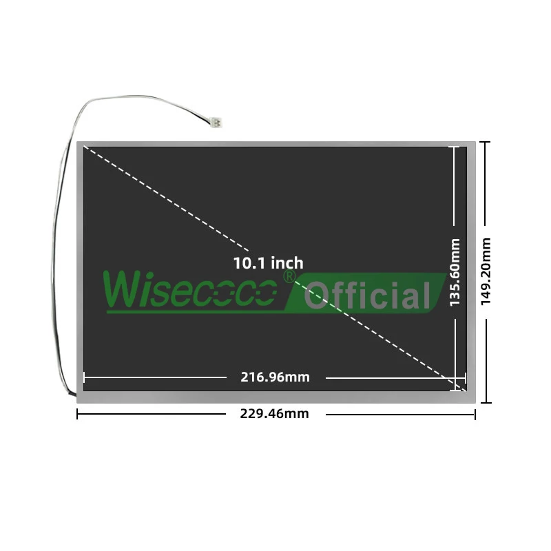 Imagem -03 - Wisecoco-luz Solar de Alto Brilho Lcd Lcd Touch Screen com Hdmi e Vga Driver Board 10.1 1280x800 1000 Nits