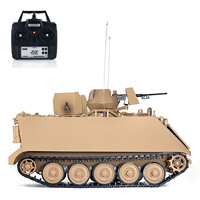 Tongde RC Tank 1/16 RTR M2412-B M113A1 ACAV Infrared 360 Turret Rotation Smoking Light Sound Radio Control Panzer Electric Model