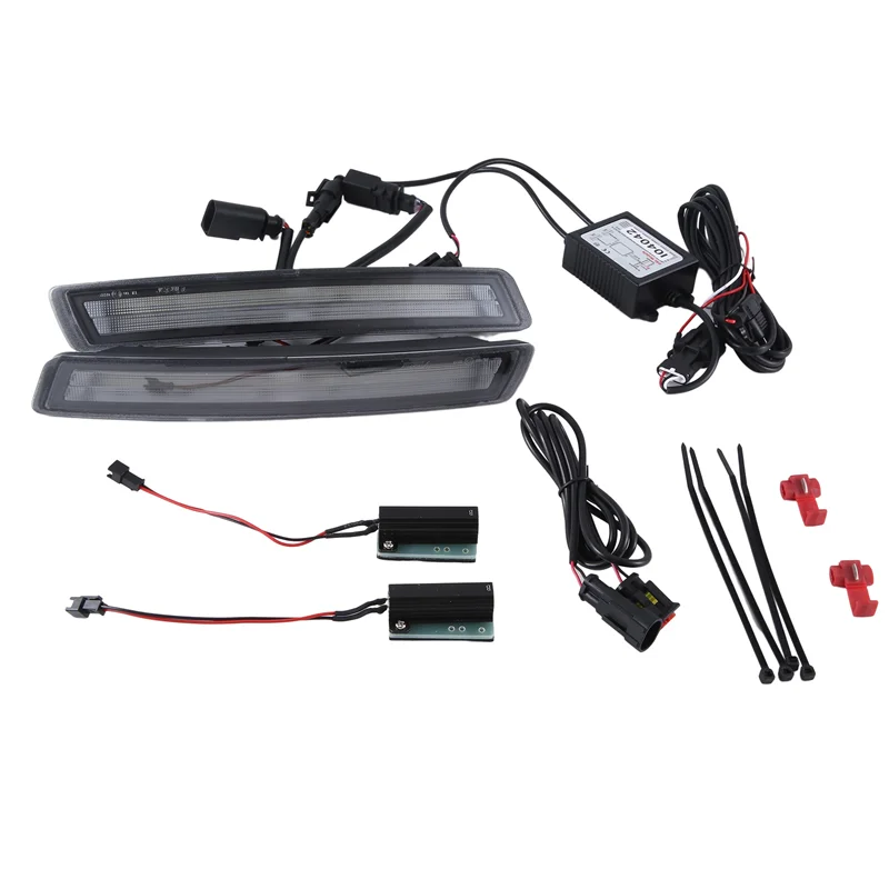 ไฟเลี้ยว LED แบบใส DRL ไฟส่องสว่างกลางวัน พร้อมไฟเลี้ยวสีเหลืองอำพัน สำหรับรถยนต์ VW Beetle ปี 2006-2010 อะไหล่รถยนต์