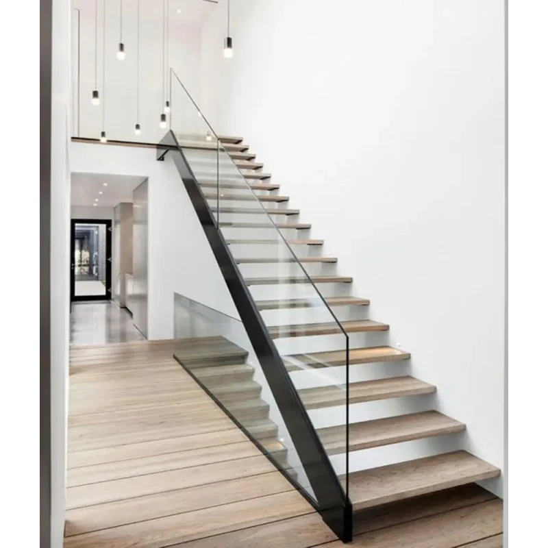 custom.Contemporary Wrought Iron Staircase Design  Marble Outdoor Metal Stairs Railing Design in Steel Stair Handrail
