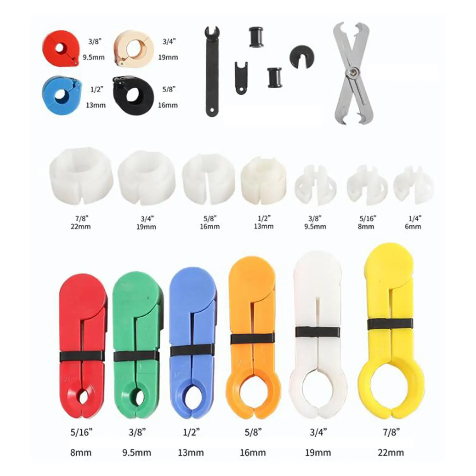 

Air Fuel Line Removal Tool Kit Durable Plastic Quick Disconnect Set for Automotive Couplings a C Car Maintenance