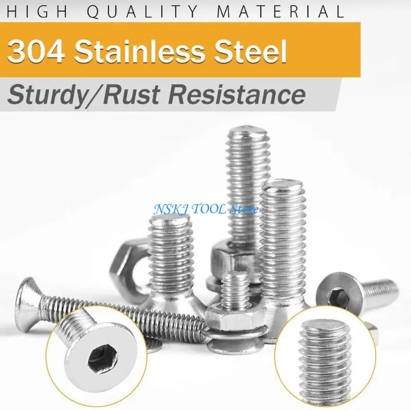 

L8RC Complete Screw Set Comprehensive Screw Set Stainless Steel Screw for DIY Repairs