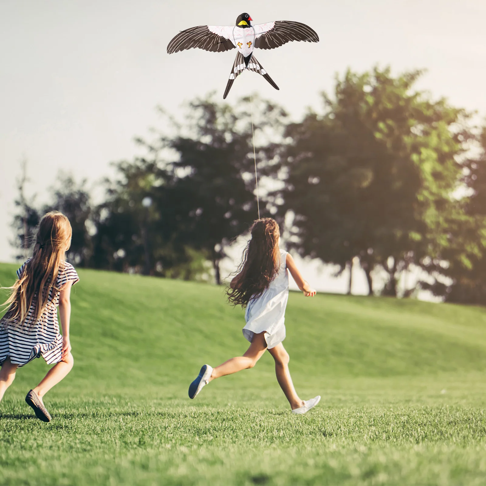 Cartoon Swallow Design Children Easy To Fly Outdoor Kids Outdoor Kite Lightweight Durable Children Bird Kite