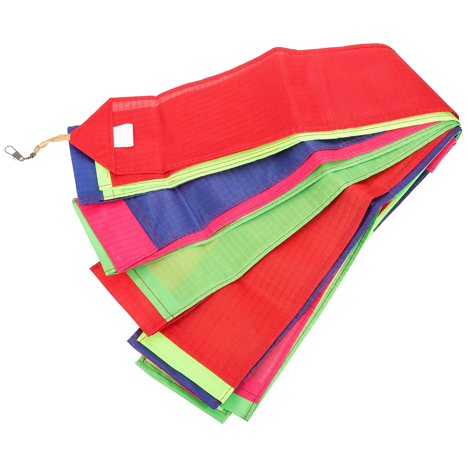 

2 Pieces 15M Rainbow Kite Tail Nylon Cloth Streamer for Outdoor Toys Decoration Flying Stabilizer Drone