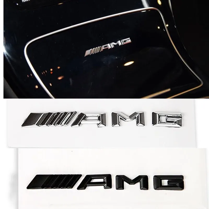 ABS Car Console Fob Sticker Logo AMG Emblem Badge For Mercedes Benz A B C E S GLA CLA GLC GLE AMG Maybach Interior Accessories