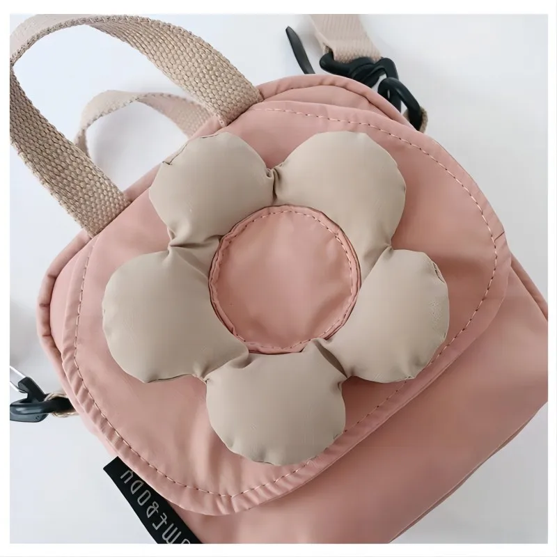 Cute Flower Shoulder Bag Female Youth Fashion Flower Shape Soft Handbags Girl Crossbody Messenger Bags Purse for Women Kids