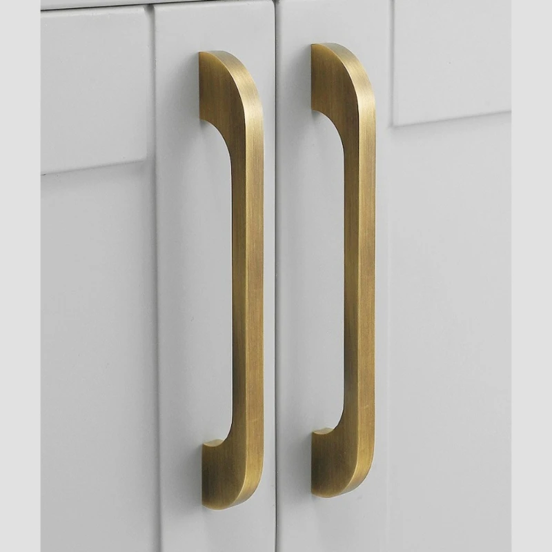 

French Vintage Brass Handles for Cabinets and Drawers Bronze Bedroom Wardrobe Dresser Nightstand Kitchen Cabinet Handles