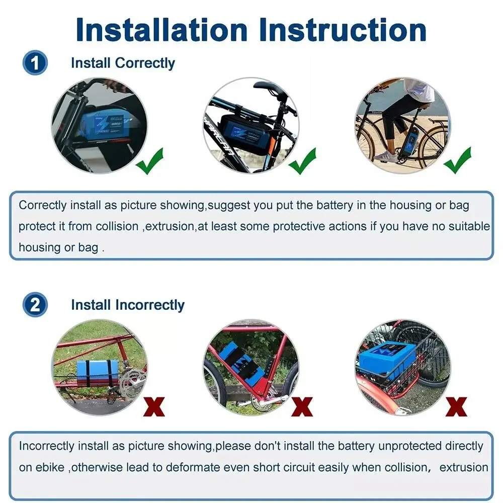 Aleaivy 36V 48V Аккумулятор для электровелосипеда 30A BMS 350W 500W 750W 1000W 18650 Cell Lithium Pack 20AH для электронного велосипеда, электрического скутера