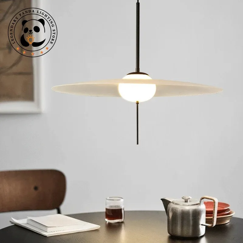 

Designer Pendant Lamps Modern Simple Style Flying Saucer Lampshade Cafe Bar Counter Living Room Dining Hall LED Light Fixtures