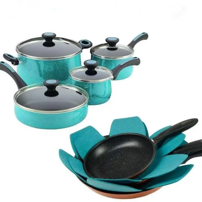 12Pcs Felt Pot Pan Protecetors Anti Scratch Non-Stick Divider Pads Pan Bottom Heat Insulation Protect Kitchen Cookware Tools