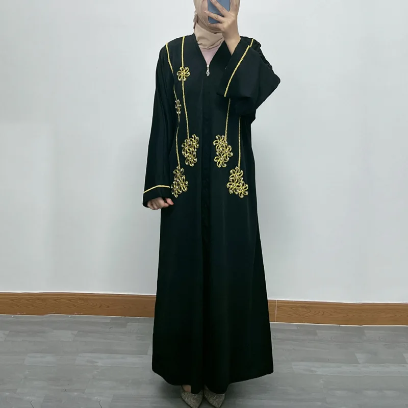 Moda Kimono musulmano Abaya Cardigan Ramadan Dubai turchia abiti Eid islamico sciolto confortevole Jalabiya per le donne