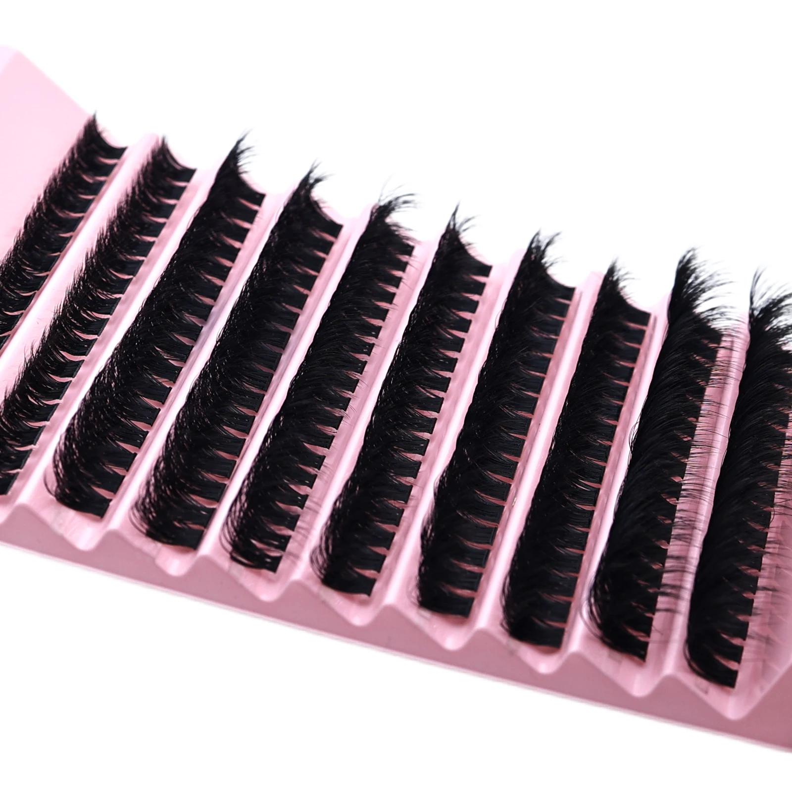 Flauschige Manga Cluster-Wimpern D-Curl Weiche, Luftige Wimpernverlängerungen DIY Wiederverwendbare Wimpern für den täglichen Gebrauch – Detail 5