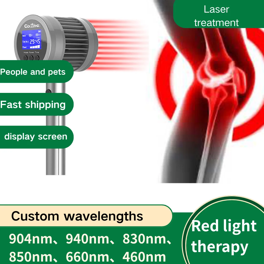 

Laser Therapy for Knee Osteoarthritis - COZING-T05 1295mW Pain Relief Device