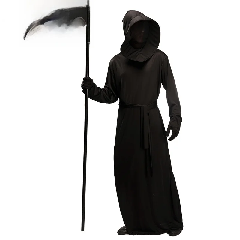 

Чер Дьявол Хэллоуин Костюм Фестиваль Призраков Коса Монстр Ролевой Плайн Экипировка Бог Смерти Одежда для выступлений на сцене