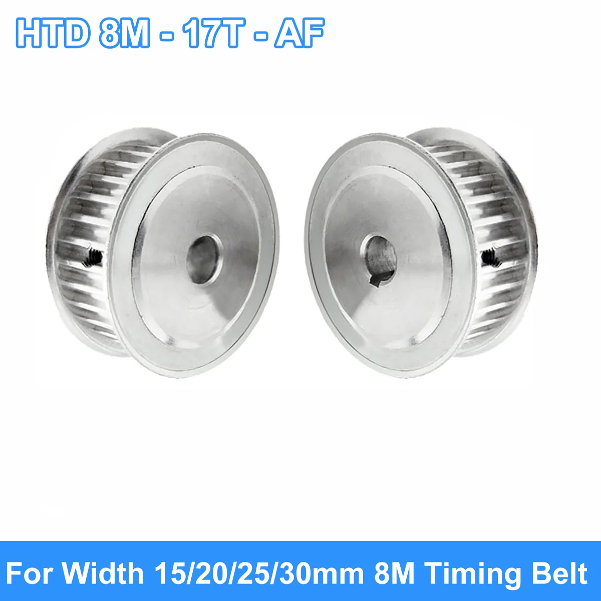 

HTD 8M 17Tooth Timing Pulley 8M-17T Synchronus Pulley Bore 8/10/12/14/15/16/17/18/19/20mm For Width 15/20/25/30mm 8M Timing Belt