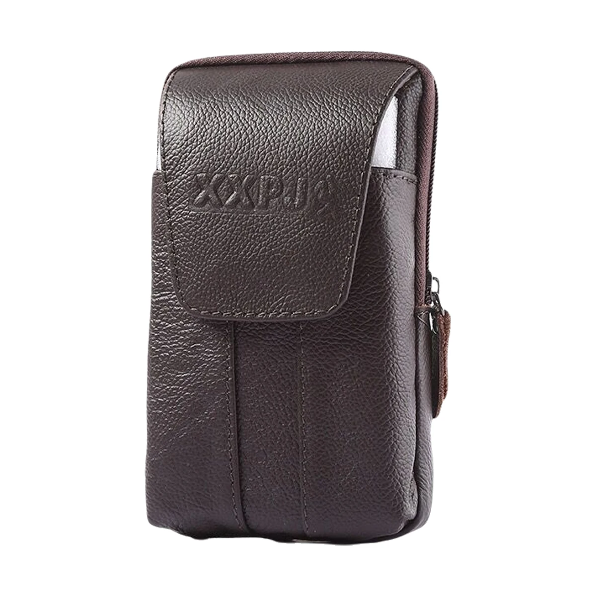 

New Arrival Phone Belt Pouch, Stylish Vertical Design with Magnetic Buckle, Premium Leather Men's Waist Bag