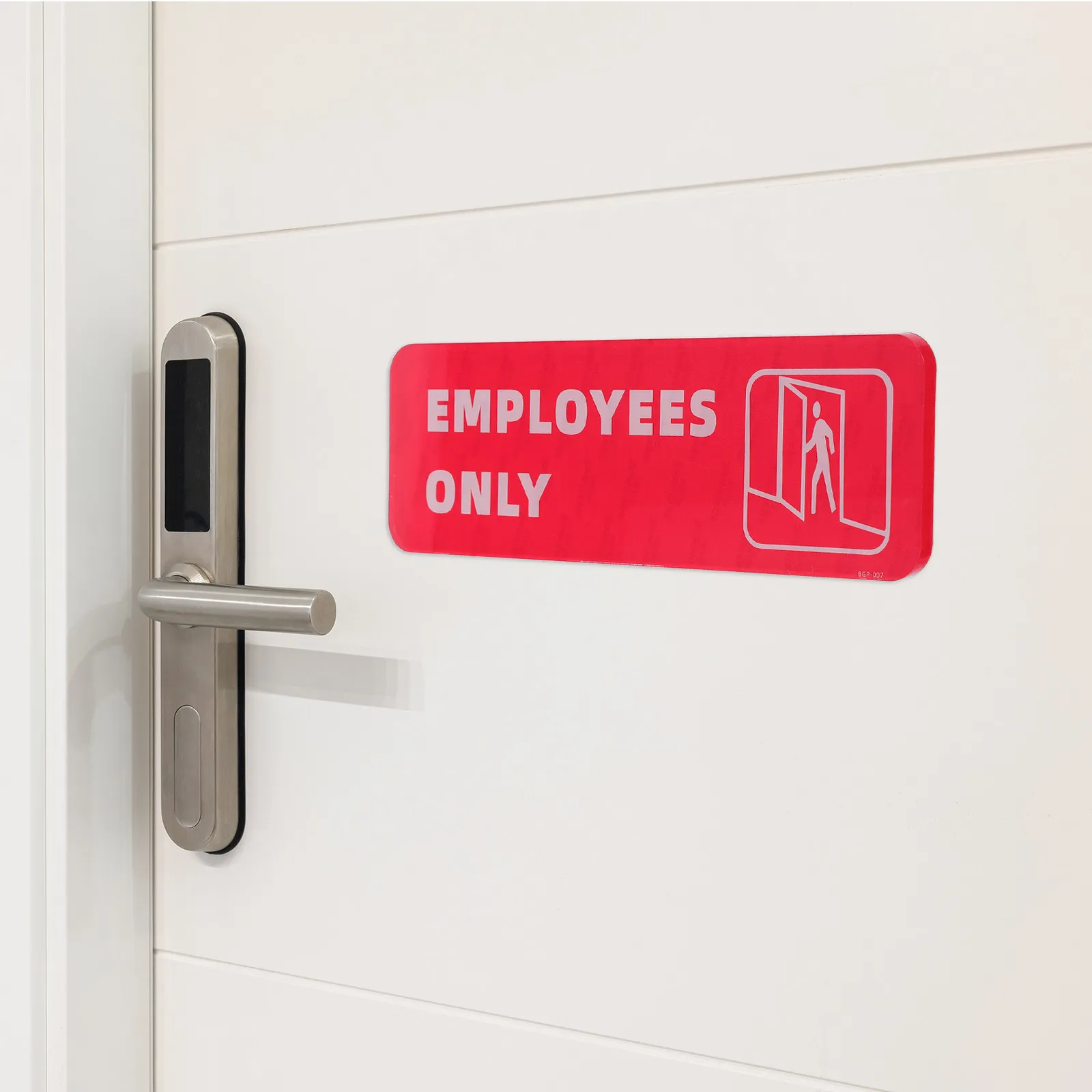 Employees Only Door Sticker Adhesive Acrylic No Entry Sign Peel Stick Office Retail Restricted Area