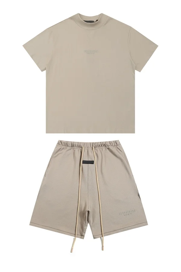 العلامة التجارية الكلاسيكية سحابة سلسلة شعار صغير طباعة تي شيرت والسراويل مجموعة أزياء الشارع العلامة التجارية تي شيرت طاقم الرقبة قمم السراويل مجموعات #3