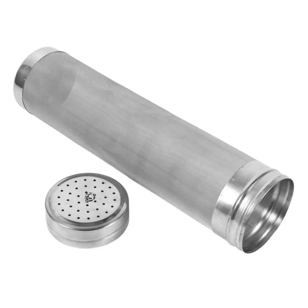 Stainless Steel Dry Hopper Beer Brewing Kettle 300 Micron Mesh Mesh Beer Filter Hop Spider Hop Basket Homebrew Hop Strainer
