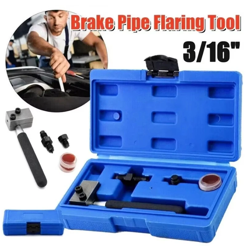 

Профессиональный инструмент для развальцовки тормозных труб, ручной инструмент для использования в автомобиле, двойной раструб SAE 3/16 дюйма для медных никелевых и стальных труб