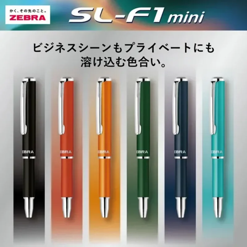 Zebra Pen SL-F1 Mini Ballpoint Pen,0.7mm Oil-Based Ink,Telescopic Metal Body Extends to Full Length,Pocket Pen For Journal,Diary