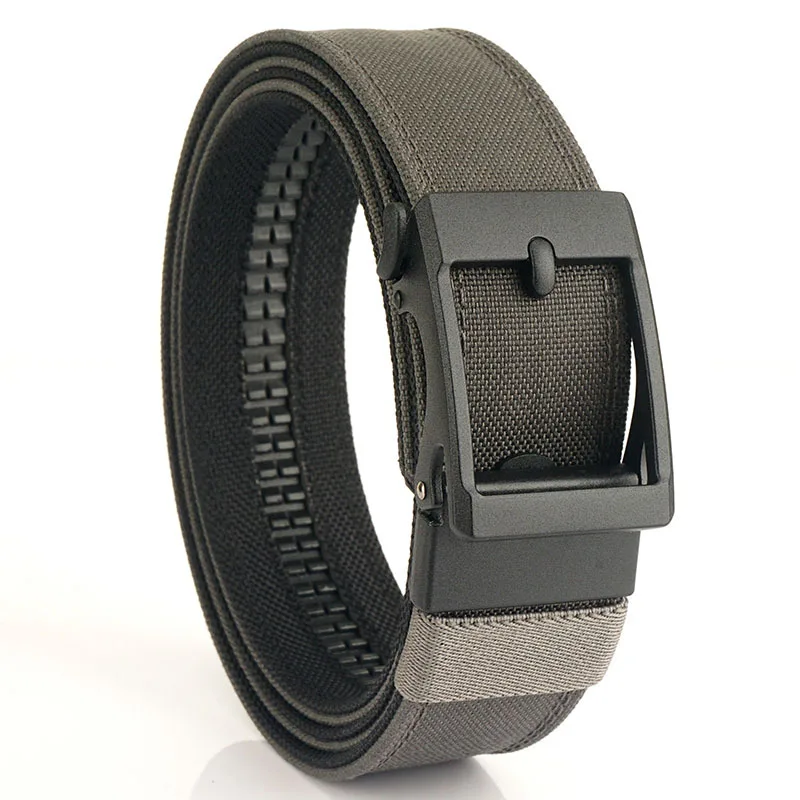 Fashion Hard Tactical Belt for Men Metal Automatic Buckle IPSC Gun Belt 3.8cm Width Nylon Military Belt Outdoor Sports Girdle