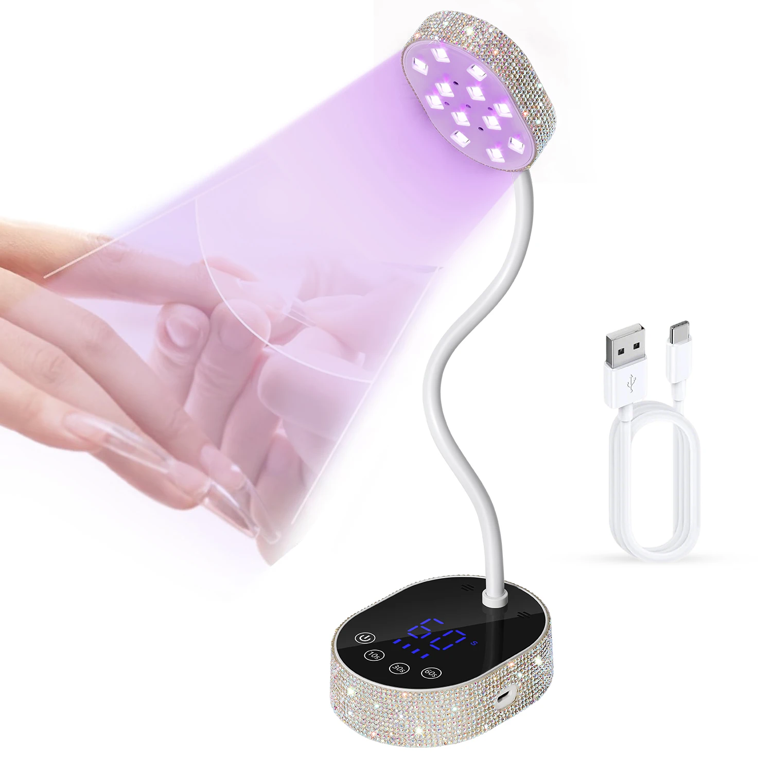 

Professional Nail Lamp LED UV Nail Dryer With Auto Sensing Touch Control Fast Drying Nail Light For Home Manicure Salon