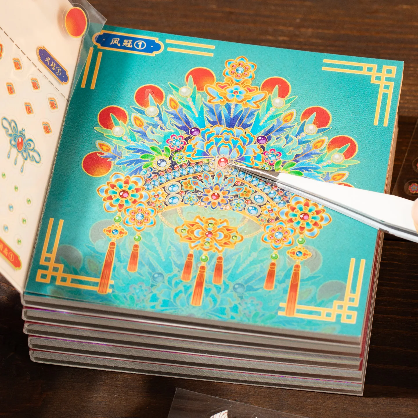 8in1 Kawaii Colorful Cultural Relics 3D Miniature Scene Stickers DIY Scrapbook Manual Stacking Game Stationery Stickers